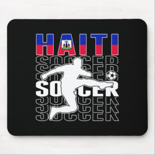 Tapis De Souris Haïti Amoureux de Football Maillot - Fier Haïtien