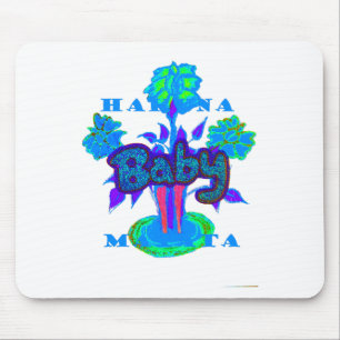 Tapis De Souris Hakuna Matata Bébé Enfants : Art vibrant, Fleurs &
