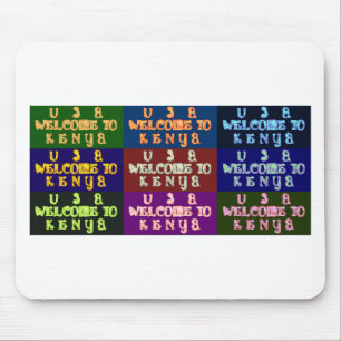 Tapis De Souris Hakuna Matata Bienvenue au Kenya.png