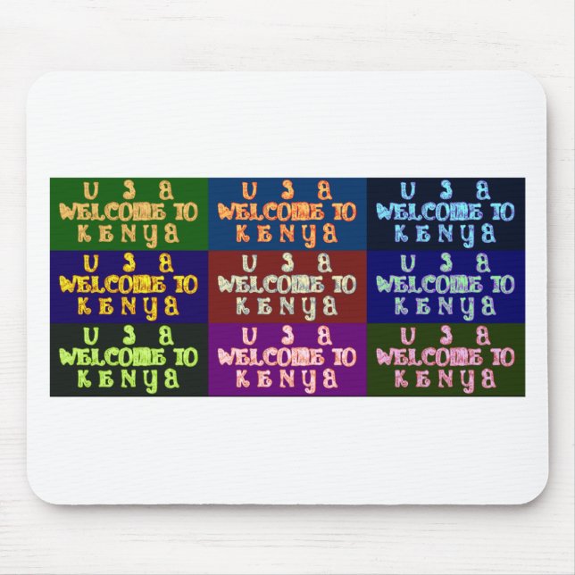 Tapis De Souris Hakuna Matata Bienvenue au Kenya.png (Devant)