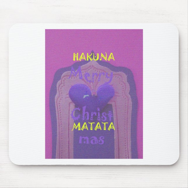 Tapis De Souris Hakuna Matata Merry Christmas Love Design.jpg (Devant)