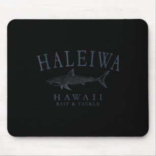 Tapis De Souris Haleiwa hawaïen requin rétro ardoise art pêche rés