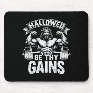 Tapis De Souris Hallow Be Thains Christian Workout Gym Jesus