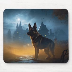 Tapis De Souris Halloween allemand mouton effrayant