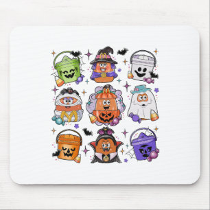 Tapis De Souris Halloween Café Funny Halloween Saison Éffrayant