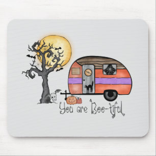 Tapis De Souris Halloween Camping   Vous êtes indigne