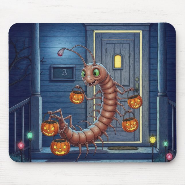 Tapis De Souris Halloween Centipede (Devant)