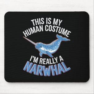 Tapis De Souris Halloween C'Est Mon Costume Humain Je suis Vraimen