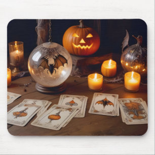 Tapis De Souris Halloween chauves-souris Citrouilles mignonne Éffr