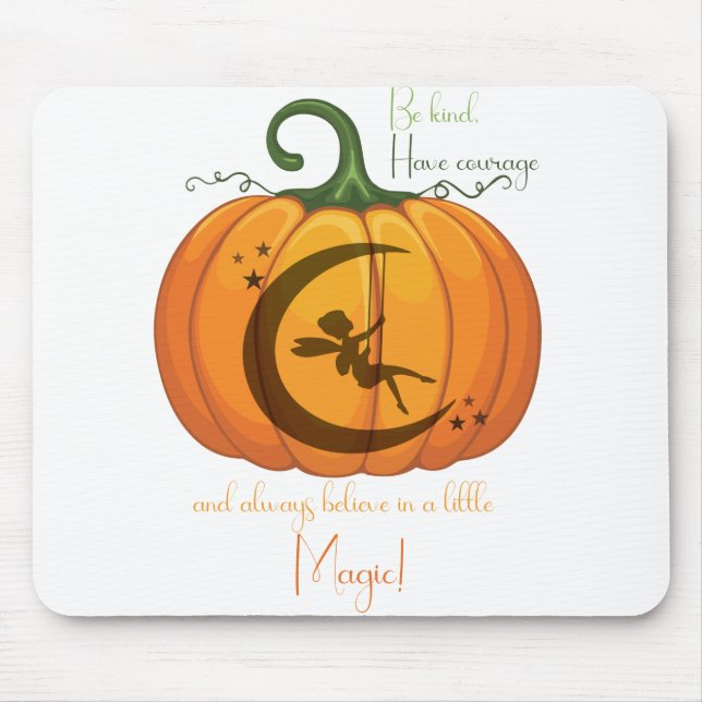 Tapis De Souris Halloween Citrouille Fairy design (Devant)