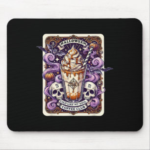 Tapis De Souris Halloween Cold Like My Soul Coffee Club Carte Taro