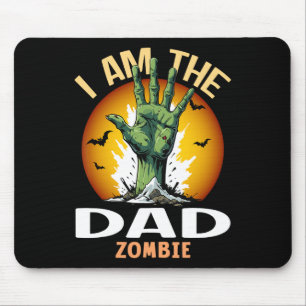 Tapis De Souris Halloween Correspondant Papa Zombie Costume Zombie