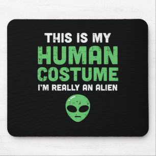 Tapis De Souris Halloween Costume Humain Im Alien Drôle Hommes Fem