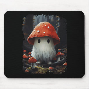 Tapis De Souris Halloween Cottagecore esthétique Champignons fantô