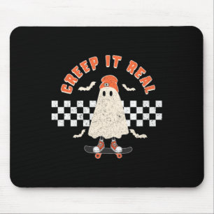 Tapis De Souris Halloween Creep It Real Ghost Boy Automne saison S