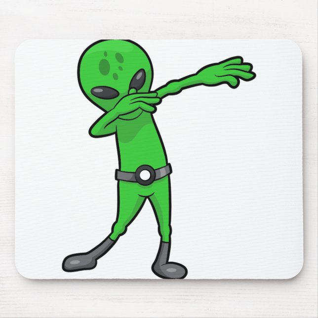 Tapis De Souris halloween dabbing alien (Devant)