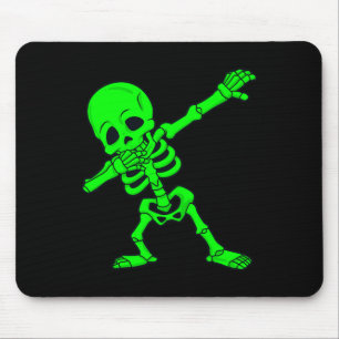Tapis De Souris Halloween Dabbing Skeleton Boys Girls Dab 1