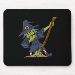 Tapis De Souris Halloween Dabbing Sorcière Fun Boys Girls Dab