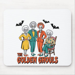 Tapis De Souris Halloween des filles des Gouls d'or