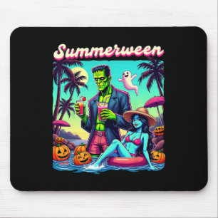 Tapis De Souris Halloween d'été Zombie Frankenstein Boo Ghost