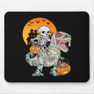Tapis De Souris Halloween Dinosaur T Rex Skeleton Scary Garçons En