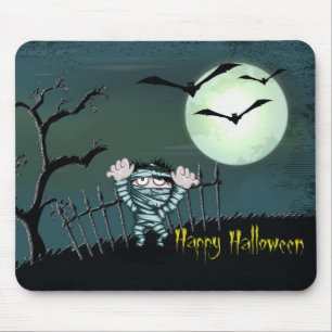 Tapis De Souris Halloween effrayant