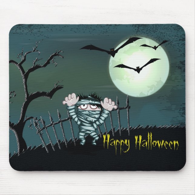 Tapis De Souris Halloween effrayant (Devant)