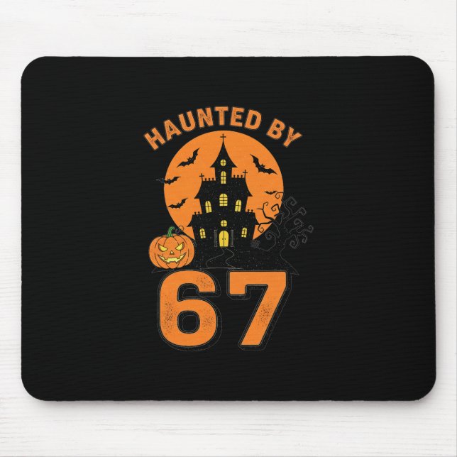 Tapis De Souris Halloween effrayant 67 Six Sept Mème 1 (1)  (Devant)