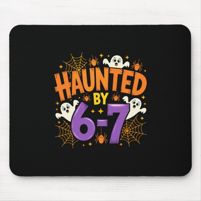 Tapis De Souris Halloween effrayant 67 Six Sept Mème 1 (3)  (Devant)