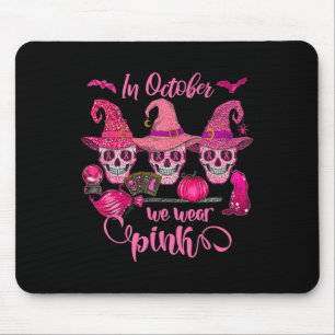 Tapis De Souris Halloween En Octobre Nous Portons Le Cancer Du Sei