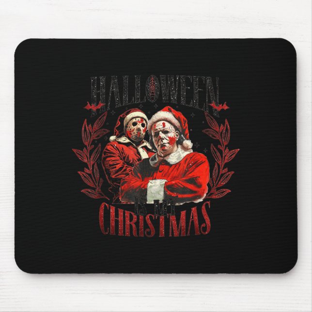 Tapis De Souris Halloween est mon Noël  (Devant)