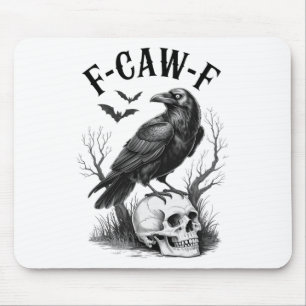 Tapis De Souris Halloween F Caw F Black Bird F-caw-f Crow Femmes M