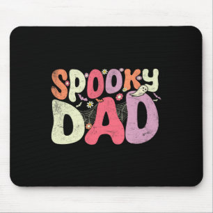 Tapis De Souris Halloween Famille Père Correspondant Papa Éffrayan