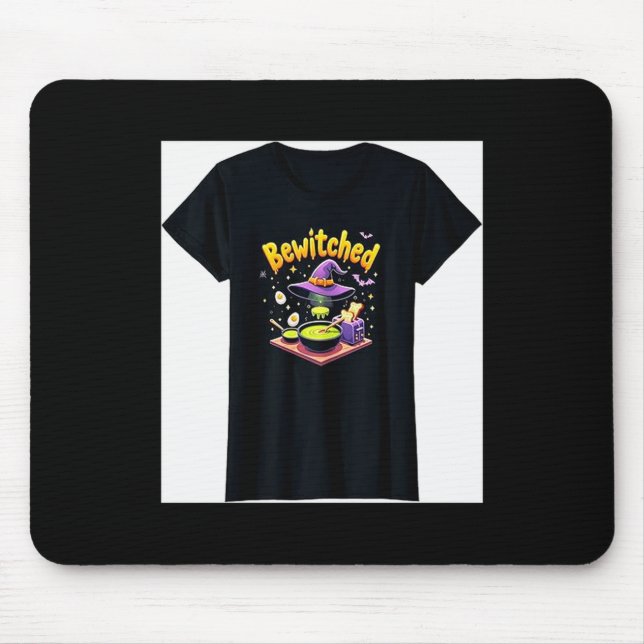 Tapis De Souris Halloween Family Home Bewitched Breakfast Maker  (Devant)