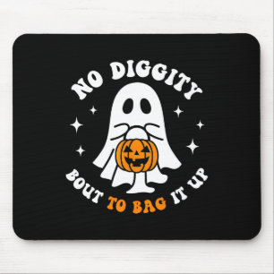 Tapis De Souris Halloween Fantôme Pas De Diggity Bout Pour L'Actio