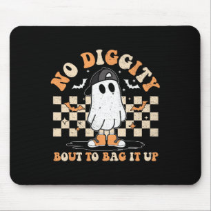 Tapis De Souris Halloween Fantôme Pas de Diggity Bout Pour L'Embal