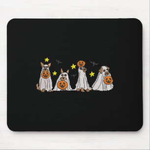 Tapis De Souris Halloween Femmes Ghost Chien Broderie Effet Concep