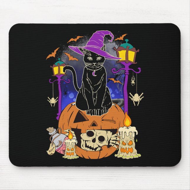Tapis De Souris Halloween Femmes Hommes Enfants Halloween Pompe de (Devant)