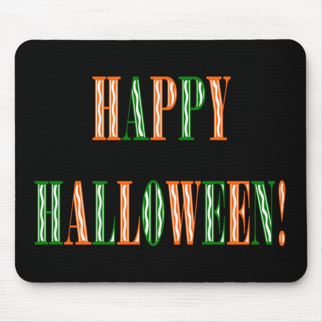 Tapis De Souris Halloween Festival Text (Devant)