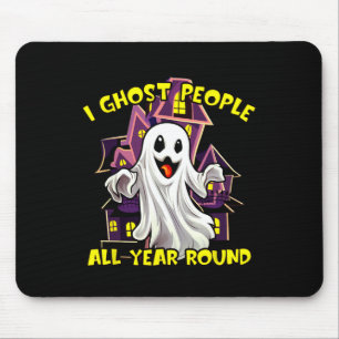Tapis De Souris Halloween Ghost Personnes Toute L'Année Funny Gous