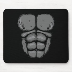 Tapis De Souris Halloween Gorilla Singe Belly Costume poitrine Hom