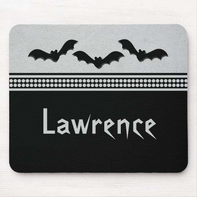 Tapis De Souris Halloween gras, Mousepad, gris clair (Devant)