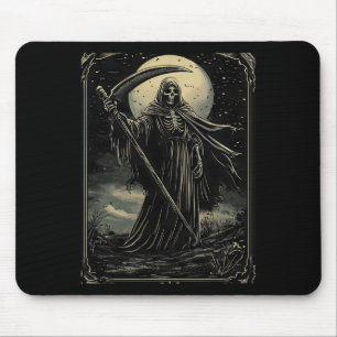 Tapis De Souris Halloween Grim Reaper Gothique Goth