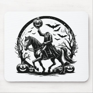 Tapis De Souris Halloween Halloween Horseman sans tête conception