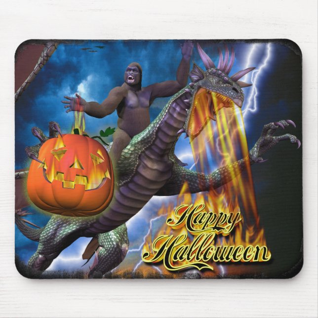 Tapis De Souris Halloween heureux 7 Mousepad (Devant)