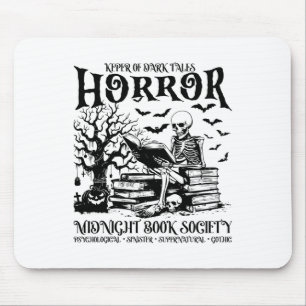 Tapis De Souris Halloween Horreur Midnight Book Club Société Liter