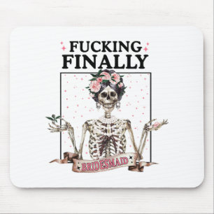 Tapis De Souris Halloween Ing Finalement Bridesmaid Skeleton Bache
