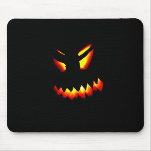 Tapis De Souris Halloween Jack-O-Lantern Face Mousepad