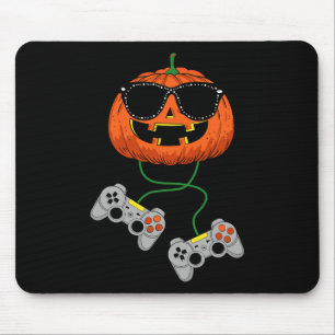 Tapis De Souris Halloween Jack-o'-lantern Gamer Boys Enfants Homme