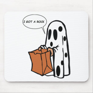 Tapis De Souris Halloween J'Ai Un Fantôme De Rock